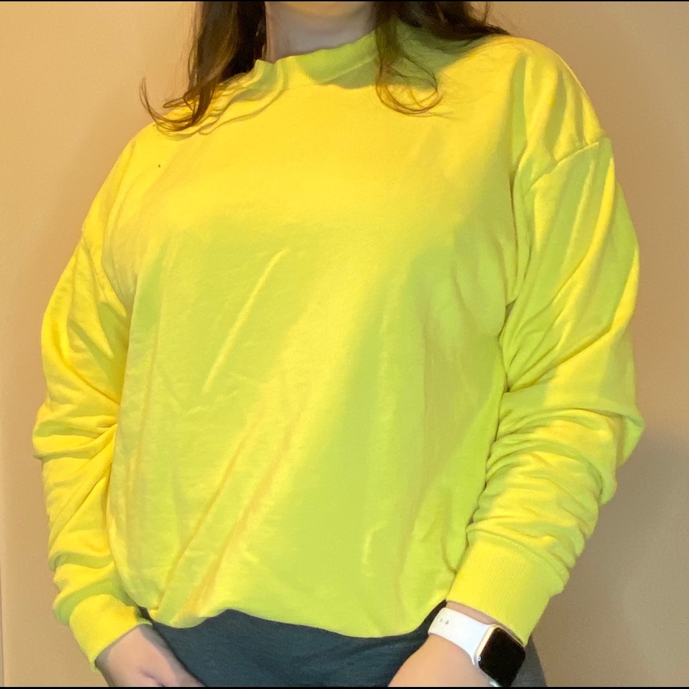 Primark Yellow Oversized Crewneck
